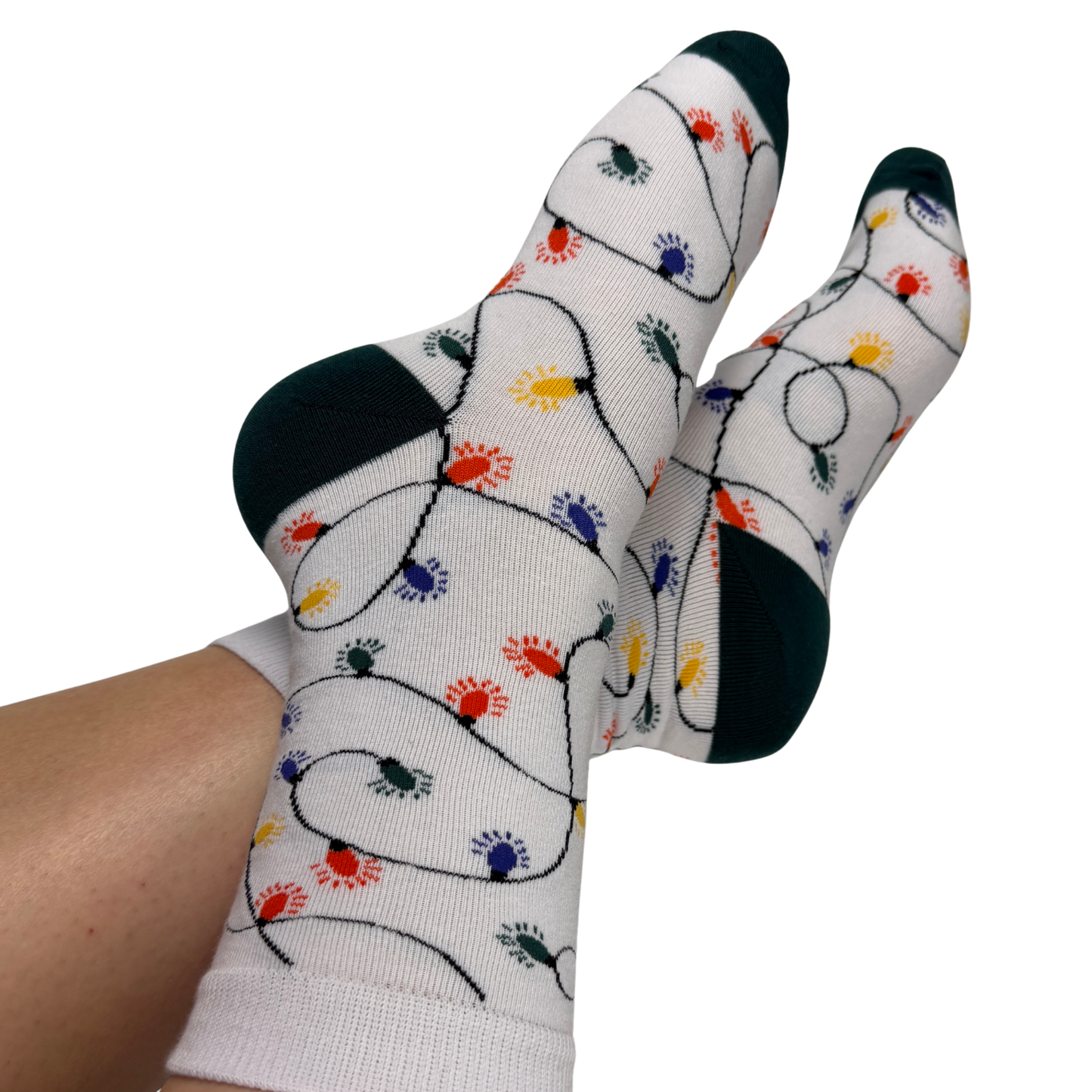 Holiday Lights Celebration Crew Socks