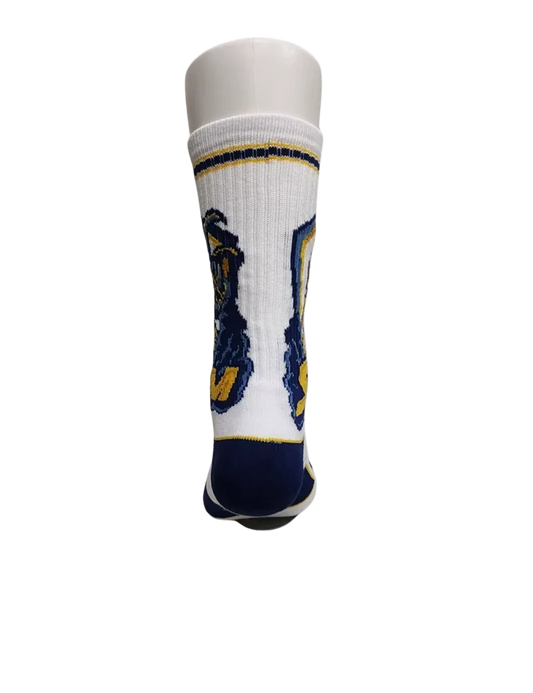 Golden State Storm White Athletic Crew Socks