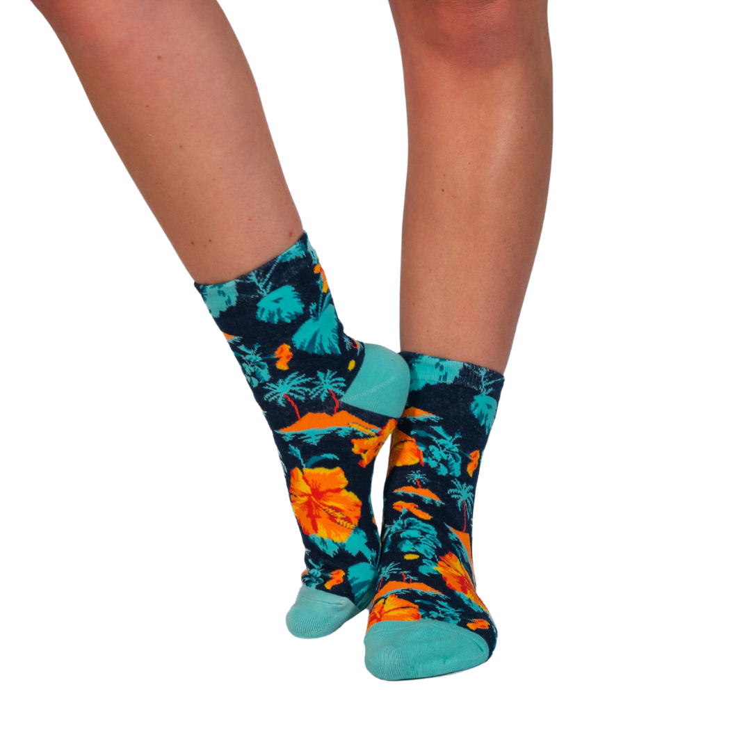 Hawaiian Tropical Paradise Socks