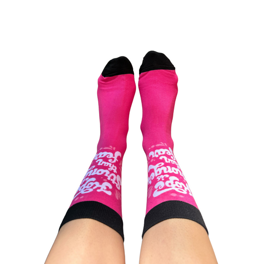 Hope is Stronger Than Fear Crew Socks