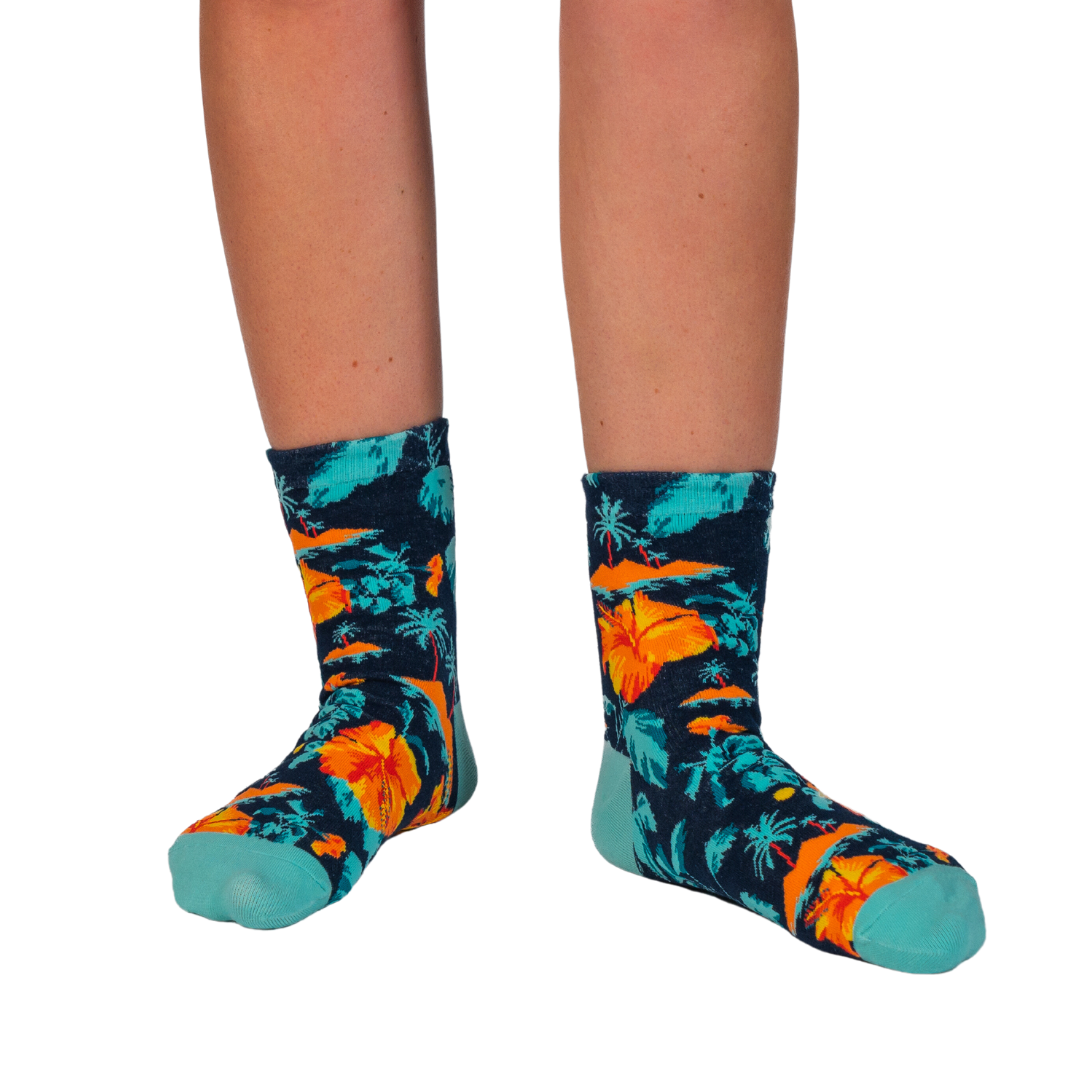 Hawaiian Tropical Paradise Socks