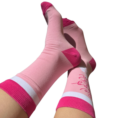 Pretty in Pink With a Purpose Crew Socks