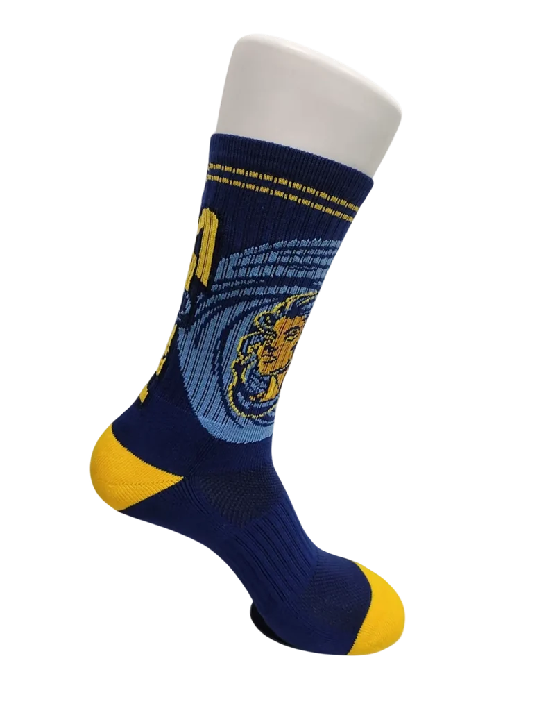 Golden State Storm Blue Athletic Crew Socks
