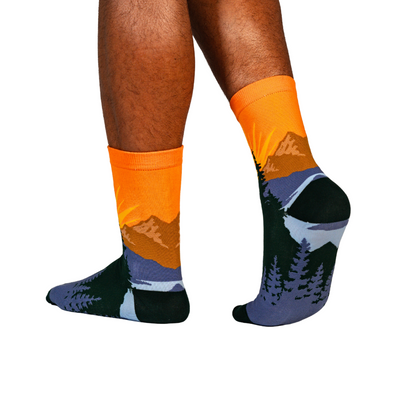 Mountain View Sunrise Crew Socks