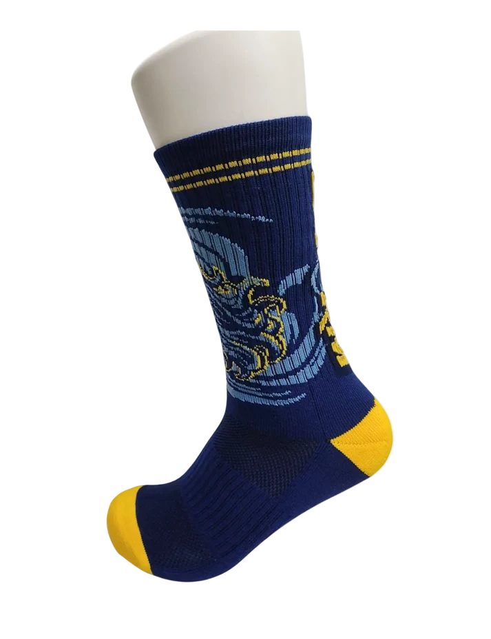 Golden State Storm Blue Athletic Crew Socks