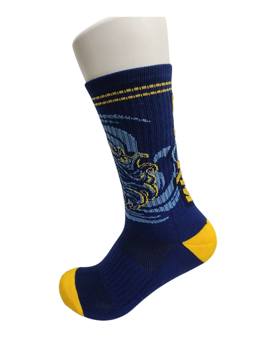 Golden State Storm Blue Athletic Crew Socks