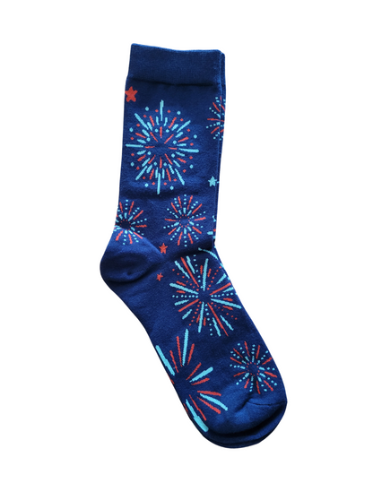 Party in the USA Firework Crew Socks