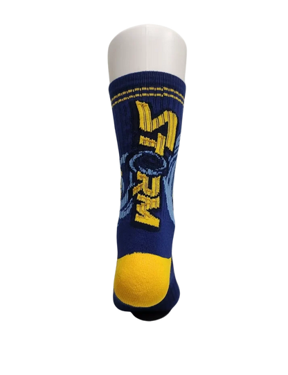 Golden State Storm Blue Athletic Crew Socks