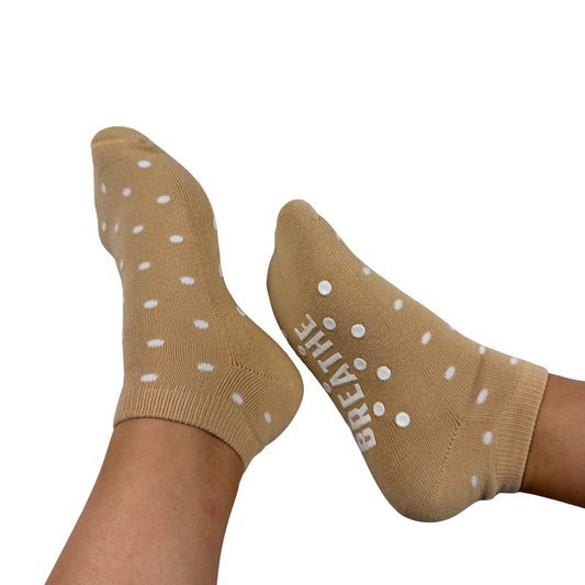 Pilates Grippy Breathe Ankle Socks