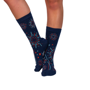 Party in the USA Firework Crew Socks