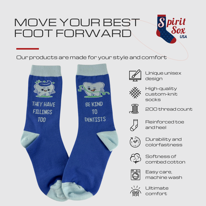 Be Kind To Your Dentist Crew Socks