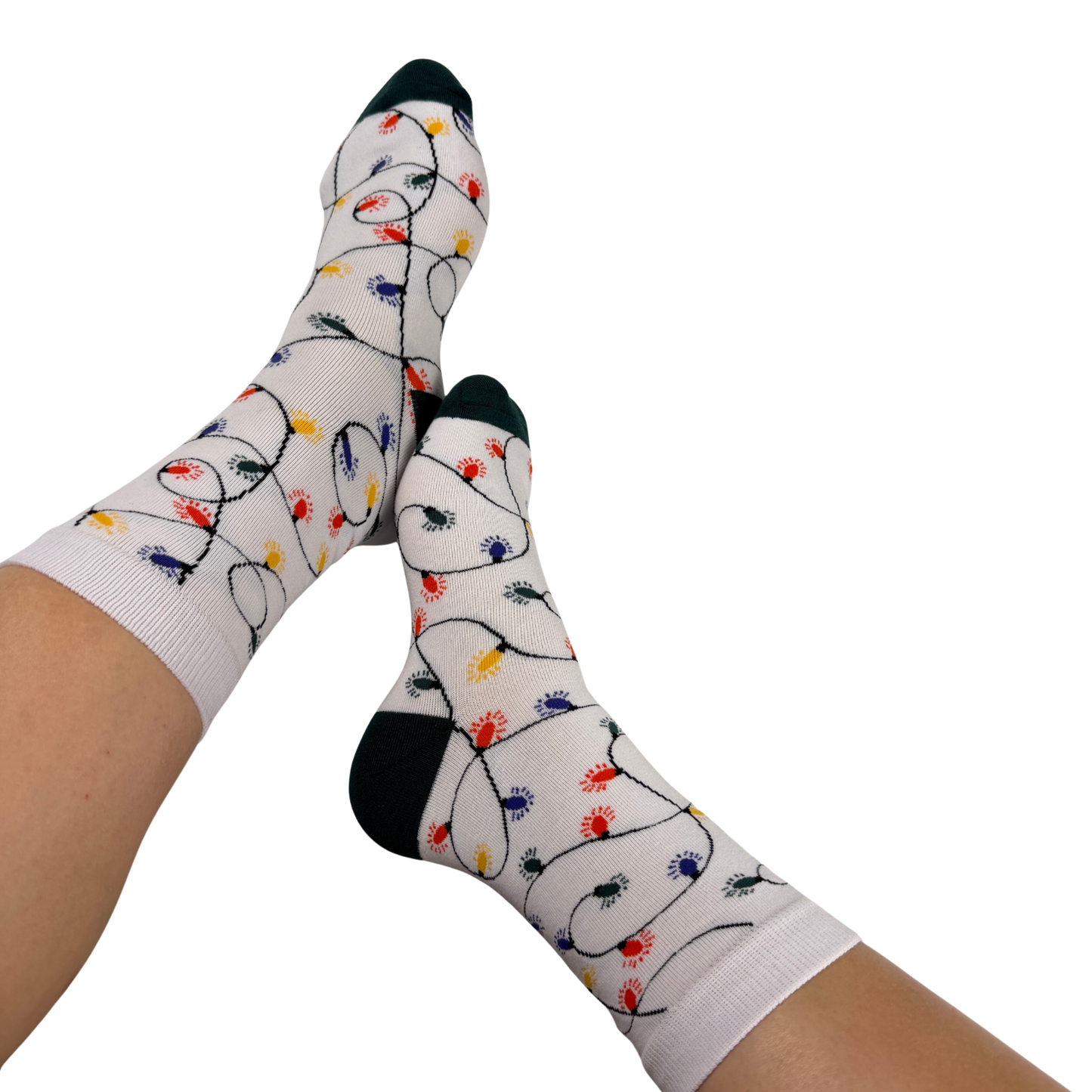 Holiday Lights Celebration Crew Socks