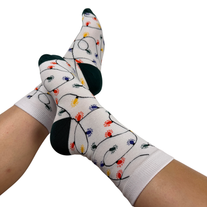 Holiday Lights Celebration Crew Socks