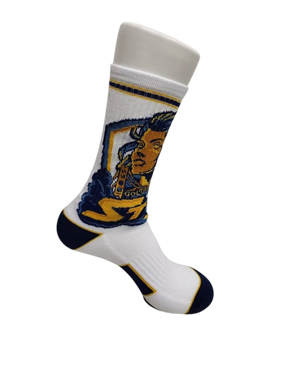 Golden State Storm White Athletic Crew Socks