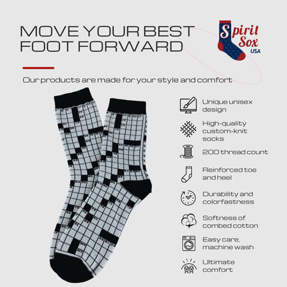 Crossword Crew Socks