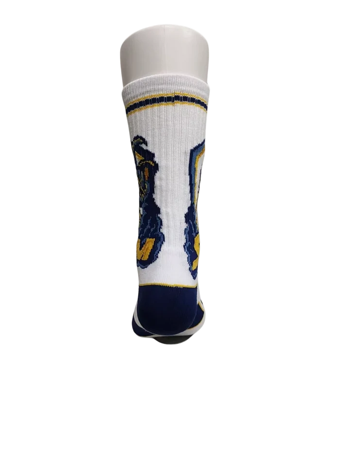 Golden State Storm White Athletic Crew Socks