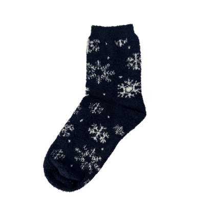 Cozy Snowflake Fuzzy Socks