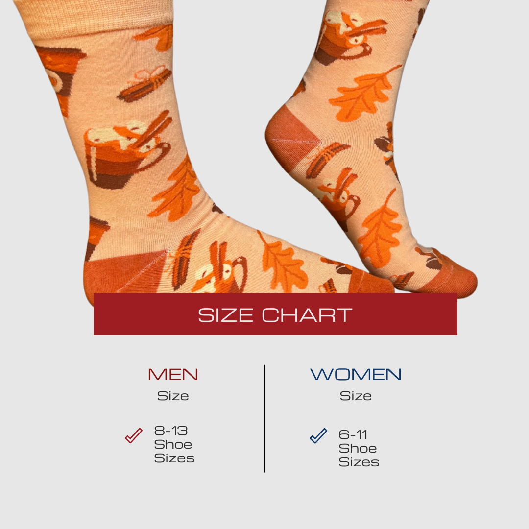 Pumpkin Spice Fall Socks