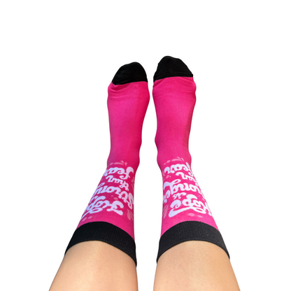Hope is Stronger Than Fear Crew Socks