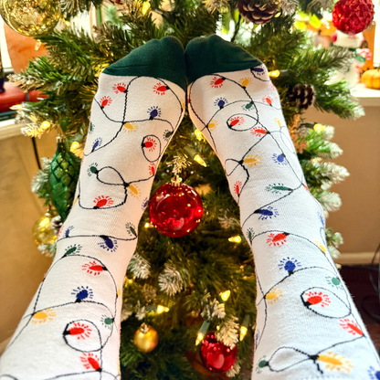 Holiday Lights Celebration Crew Socks