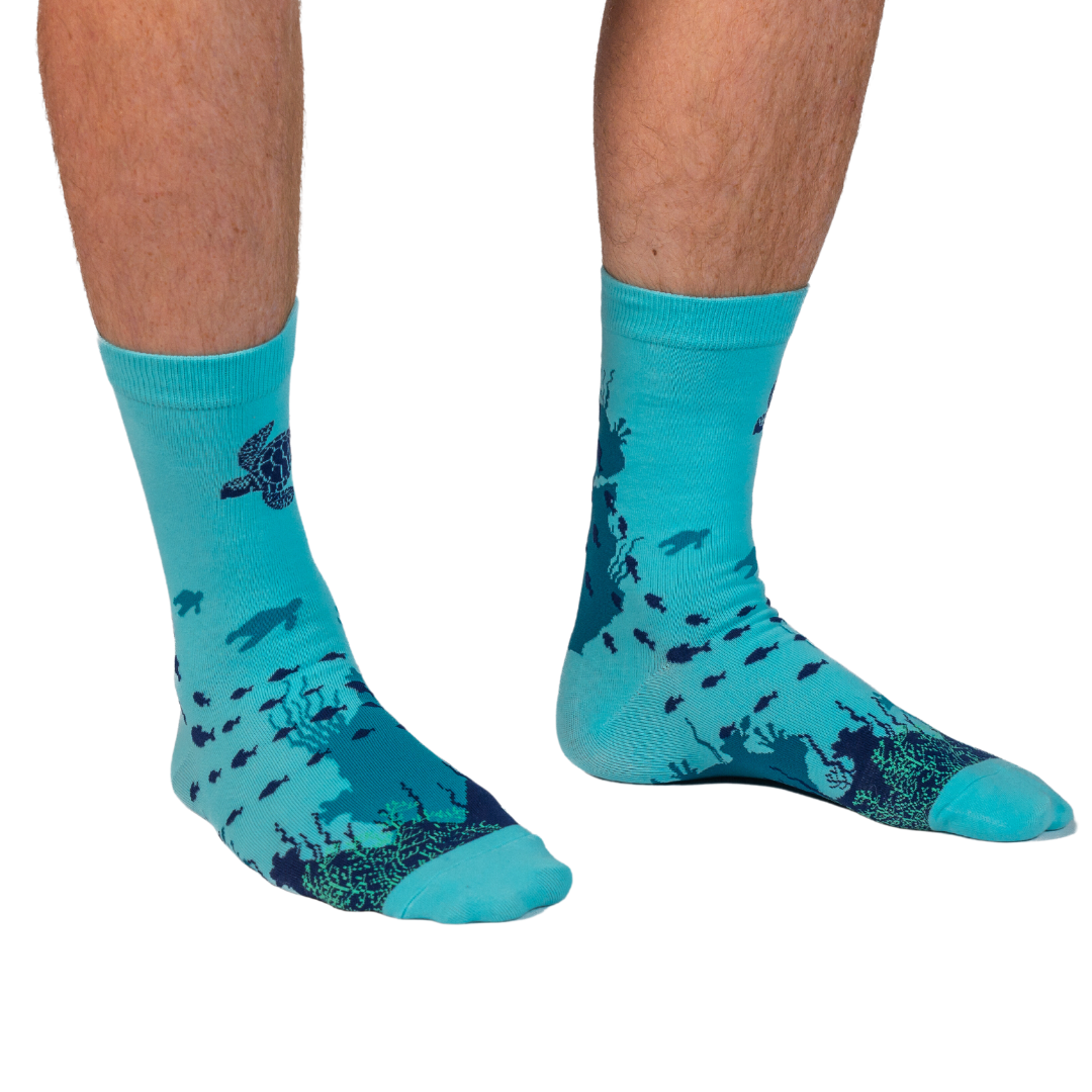 Ocean Sea Turtle Socks
