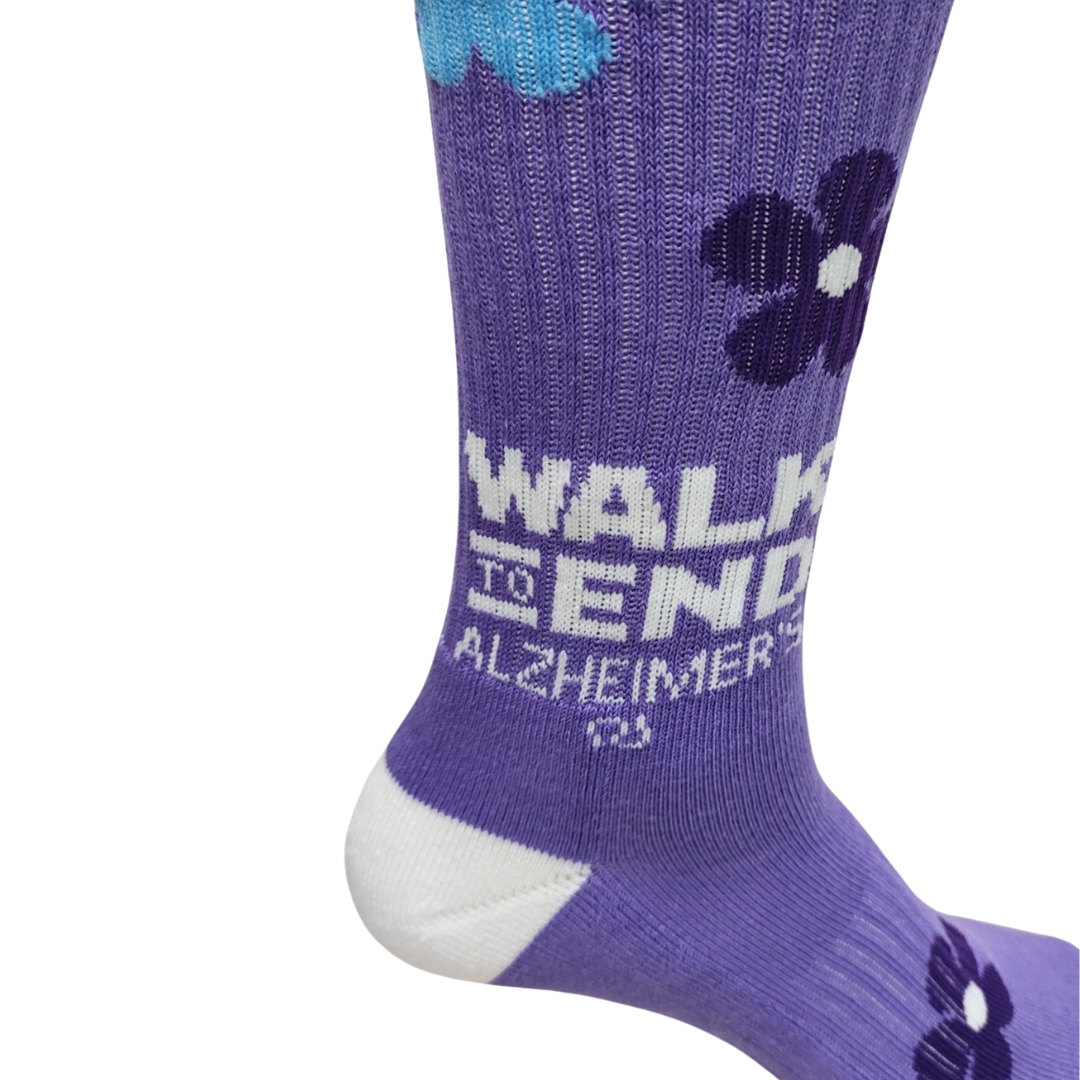Walk to End Alzheimer's Charity socks