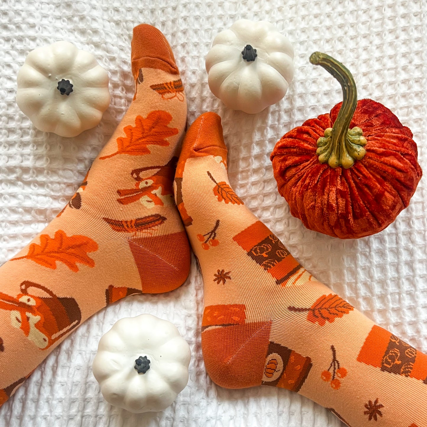 Pumpkin Spice Fall Socks